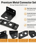 8 Pack Quick Fit Furniture Joint Brackets With Screws Stainless Steel Right Angle Corner Braces for repair and reinforcement