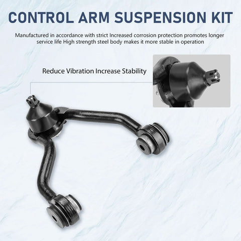 Close-up of control arm from 15 Piece Front Upper Control Arms Suspension Kit For 4WD Trucks Fits 1995 1996 1997 1998 1999 Chevy GMC K1500