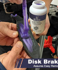 Silicone Brake Grease Lubricant For Calipers Pad Pins And Parts With Brush Synthetic Ceramic Formula applied on brake pad
