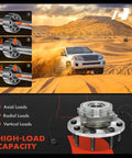 Front Wheel Bearing And Hub Assembly With ABS For Dodge Ram 1500 2006 2007 2008 4WD Eight Lug Compatible With Ram 2500 2006 2007 2008
