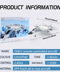 2.4G RC Glider Plane With Self Stabilization For Easy Flying Lightweight EPP Foam Fighter Aircraft For Beginners with packaging