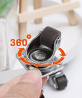 Heavy Duty Brown Rubber Swivel Casters Making Heavy Furniture Movements No Sweat Glides Smooth As Butter On Hardwood And Carpet Quiet Floor Savers Stopping Scratches While Hauling Couches And Drawers Daily showing 360-degree rotation feature.
