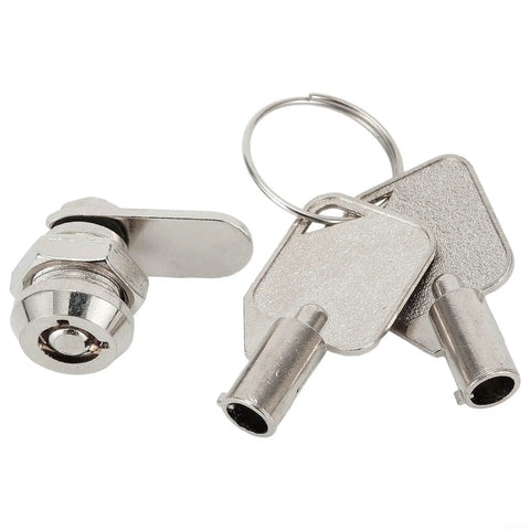 Cam Lock Cylinder 12mm For Cabinet Drawer Mailbox RV Compartment Door Keyed Alike With Two Keys Durable Aluminum Housing