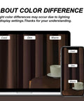 Luxury Velvet Blackout Curtains 96 Inches Long In Brown Tan Terracotta shown with color variations on laptop and phone screens