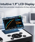 Programmable DC Electronic Load 150W 60V 12A Workhorse For Battery Capacity Testing And Power Supply R And D Pro Grade High Precision Lab Current Load Tester With 1mV 1mA Resolution, 1.9-inch LCD display