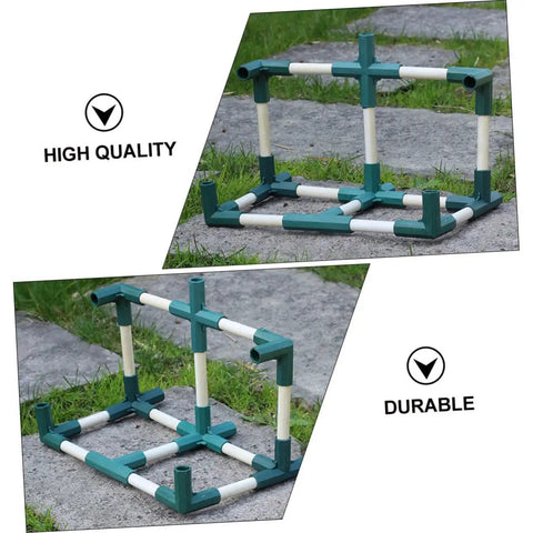 5 Pack Garden Pole Connector Joints Kit Built Tough Straight Cross Connectors For Climbing Plants, Greenhouse And Outdoor Use, Lightweight And Reusable Plant Support Brackets