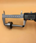 Close-up of MT1 Wood Lathe Live Center Drive Spur Cup Set measuring 3.541 inches with caliper for precise spindle turning operations.