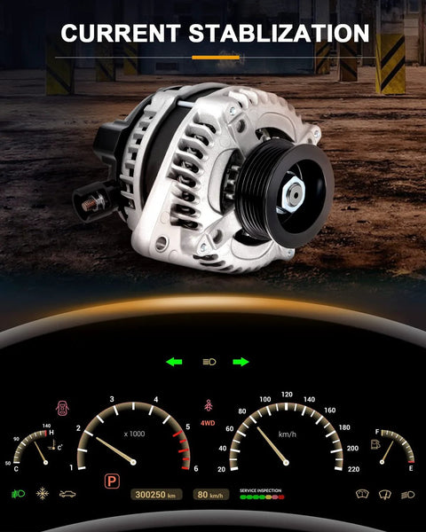 Beast Mode Alternator Replacement for Honda Odyssey 2008 2010 and Acura TSX TL RL ZDX 2009 2014 with dashboard display