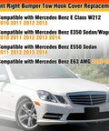 Mercedes Benz E Class W212 Tow Hook Cover Right Passenger Side Front Bumper Cover White Replacement Compatibility Chart
