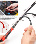 Flexible shaft extension from All In One 122 In 1 Precision Electronics Screwdriver Kit With 101 Magnetic Bits And 21 Essential Tools