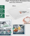 High-Temperature Resistant Hood (65x42cm) made from durable PC material for effective smoke containment.