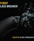 Glass breaker feature on Beefy Everyday Carry Folding Knife For Men With Sharp Blade And Glass Breaker Pocket Clip Camping Gear EDC Survival Hunting 440C