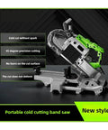 Rock Solid Electric Desktop Woodworking Saw With 1100W Motor And Killer Precision Cuts Straight Up Built Tough, portable cold cutting band saw.