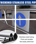 Heavy Duty Automatic Swing Gate With Bulletproof Metal Build And No Drama Crowd Control For Warehouses Retail Stores Libraries showing thickened stainless steel support.