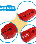 18T Metal Servo Rocker Arm Steering Horn For 60 To 160 Kg Servos, 1.77 Inch Spare Part Replacement For 1 To 5 Rovan RC Car, Durable Steel Construction, Precise Steering, Eliminates Slop Under Heavy Load, red 18T aluminum servo horn close-up