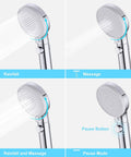 Roman Tub Faucet Set In Chrome With Handheld Shower And Diverter, Lead-Free Brass Body, cUPC Certified, showing sprayer modes