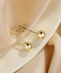 14K Gold Stud Earrings for Women Hypoallergenic Flat Back Everyday Bling Lead Free Nickel Free Durable Shine Comfortable Flat Back Earrings Safe for Sensitive Ears Classic Dainty Jewelry Gift for Any Occasion, 14K gold stud earrings with flat back