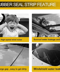 Nissan Ariya Weatherstrip Door Seal for 2023 2024 2025, features highlighting wind noise and water leakage issues.
