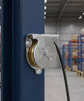 Wall Mount Rope Guide Pulley For Heavy Duty Lifting, Steel Pulley Block With Low Friction Silent Bearing, Wire Roller For Winch System, Ideal For Flagpole Rope And Utility Lifting, Fits 3/8 Inch Cable Built Tough For Rough Jobs And Use With Reliable mounted on steel beam