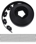 No Dig Landscape Edging System For Quick Easy Diy Lawn Borders 40 Ft Run With 2 Inch Tall Black Heavy Duty Plastic Border and Anchors