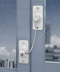 Four Pack Child Safety Locks For Cabinets And Refrigerator Doors Stainless Steel Cable Locks showing window installation