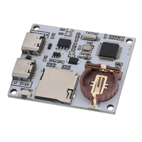 Plug And Play Serial Data Logger That Acts As A Nifty Usb To Memory Card Recorder Featuring Dual Type C Ports, RTC clock, battery slot.