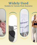 Four scenarios showing the 8 Pack Drawstring Threader Tool Set in use with garments and accessories.