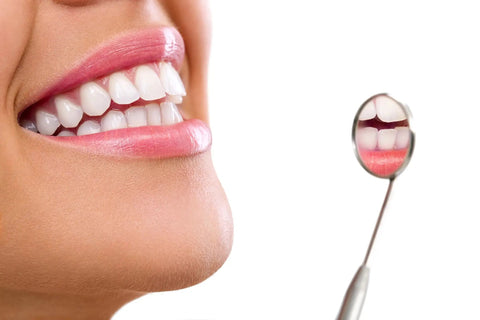 Durable Stainless Steel Dental Mirror For Gums Cavities And Tongue Inspection Handheld Dentist Tool With Clear Visibility From Every Angle And Easy Maintenance For Daily Use By Dental Assistants on oral exam close-up