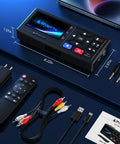 VHS To Digital Converter And Recorder With Remote Plug And Play Convert Analog Video To 1080P 30Hz showing all components