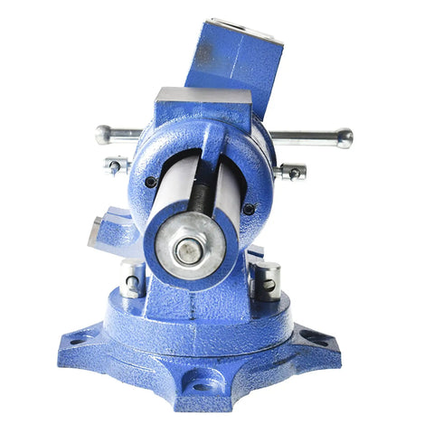 Front view of Heavy Duty 6 Inch Multi Jaw Vise With 360 Degree Rotation And Swivel Base, Rugged Ductile Iron Construction
