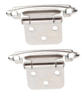 Self Closing RV Cabinet Hinge Half Inch Overlay Steel Durable For RV Boat Kitchen Bathroom Doors Easy Install Erosion Proof Wear