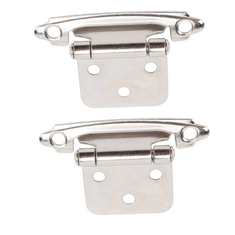 Self Closing RV Cabinet Hinge Half Inch Overlay Steel Durable For RV Boat Kitchen Bathroom Doors Easy Install Erosion Proof Wear