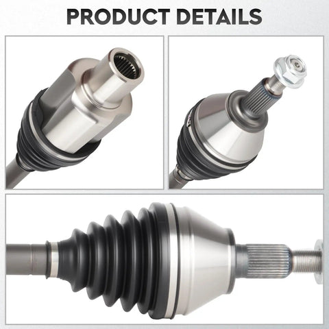 Heavy Duty Front Left And Right CV Axle Shaft Assembly For Ram 1500 3.0L 3.6L 4.7L 5.7L 2 Pack Driver Passenger Side details