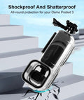 Underwater Dive Case For Osmo Pocket 3 Waterproof Housing with Accessories, 45M 147FT Depth, shockproof on stairs
