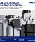 BDAGM-00068 Aftermarket HVAC Blend Door Actuator for Chevy Malibu, detailed close-up view with specifications.