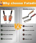 Comparison of Fatadin 2 Pack 6 Inch Concrete Trowel Set With Pointing And Gauging Trowels vs Shoddy Products