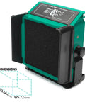 Tiltable Solder Fume Extractor With 8 Extra Filters Solder Smoke Absorber with dimensions for electronics workbench