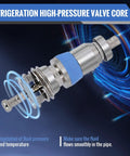 High Pressure Valve Core For R410 R32 R22 With Teflon Seal HVAC Replacement Part with blue highlight