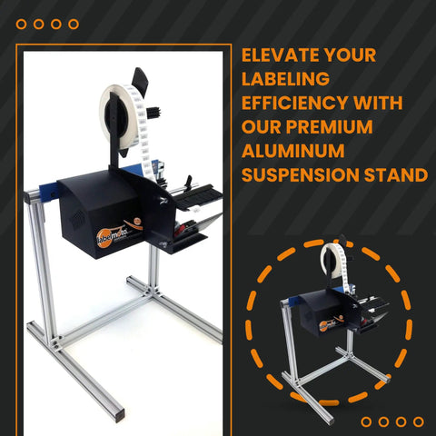 Space Saving Aluminum Label Dispenser Stand for Printers Durable Holder for LD3000 LD3500 LD6000 LDX6000 Series Suspends