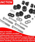 Beefed Up Billet Aluminum Body Mount Bushings Kit For Camaro Nova Chevy II 1968 1981 Reduces Chassis Flex 32 Pieces shown