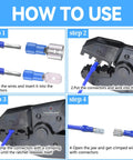 Step-by-step usage of Ultimate 150 Piece Crimp Connector Kit With 16 Types Of Electrical Connectors And 2.8mm 4.8mm 6.3mm terminals