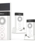Solar Powered Wireless Doorbell Intercom All In One Kit With Waterproof Build Real Time Two Way Talk 1 Transmitter 2 Receivers