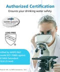Scientist testing Top Notch Fluoride Filter Replacement for Berkey PF-2 Gravity Water Filter, NSF ANSI 372 Certified