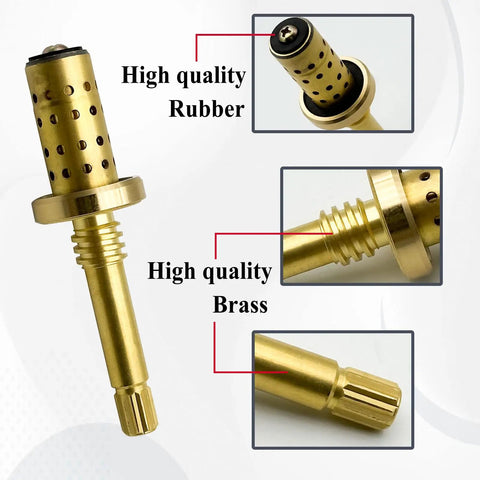 TA-10 Flow Control Spindle Assembly with brass body and rubber details for shower valve replacement, fix leakage
