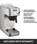 Cafe Deco Automatic Or Pour Over Thermal Carafe Coffee Brewer With Built In Pour Over And Auto Refill, side view