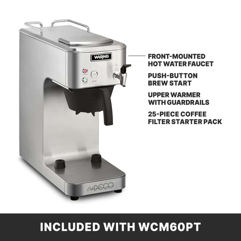 Cafe Deco Automatic Or Pour Over Thermal Carafe Coffee Brewer With Built In Pour Over And Auto Refill, side view