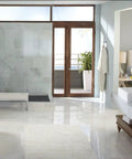 Modern bathroom with 18 Inch Stainless Steel Bathroom Grab Bar Chrome Finish For Safety And Support Beefy Grip Modern Shower Bar For Seniors And Caregivers Supports Up To 500 Lbs When Stud Mounted installed in shower.