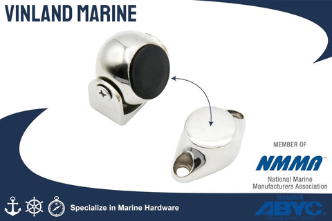 Magnetic Door Stop For Pontoon Boats, Marine Grade 316 Stainless Steel, Adjustable 1.8 To 4.5 Inches, Weatherproof Magnetic Catch