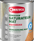 Top Shelf Water Based Wood Penetrating Finish With Rich Matte Protection For Teak And Exotic Hardwoods in a 1L can.