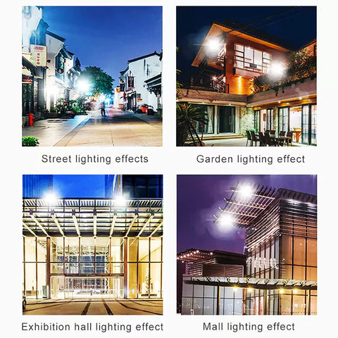 JUDYSSY Patio Lightingdiy Solar Street Light W/Remote Control, Led Solar Flood Lights Outdoor street and garden lighting effects